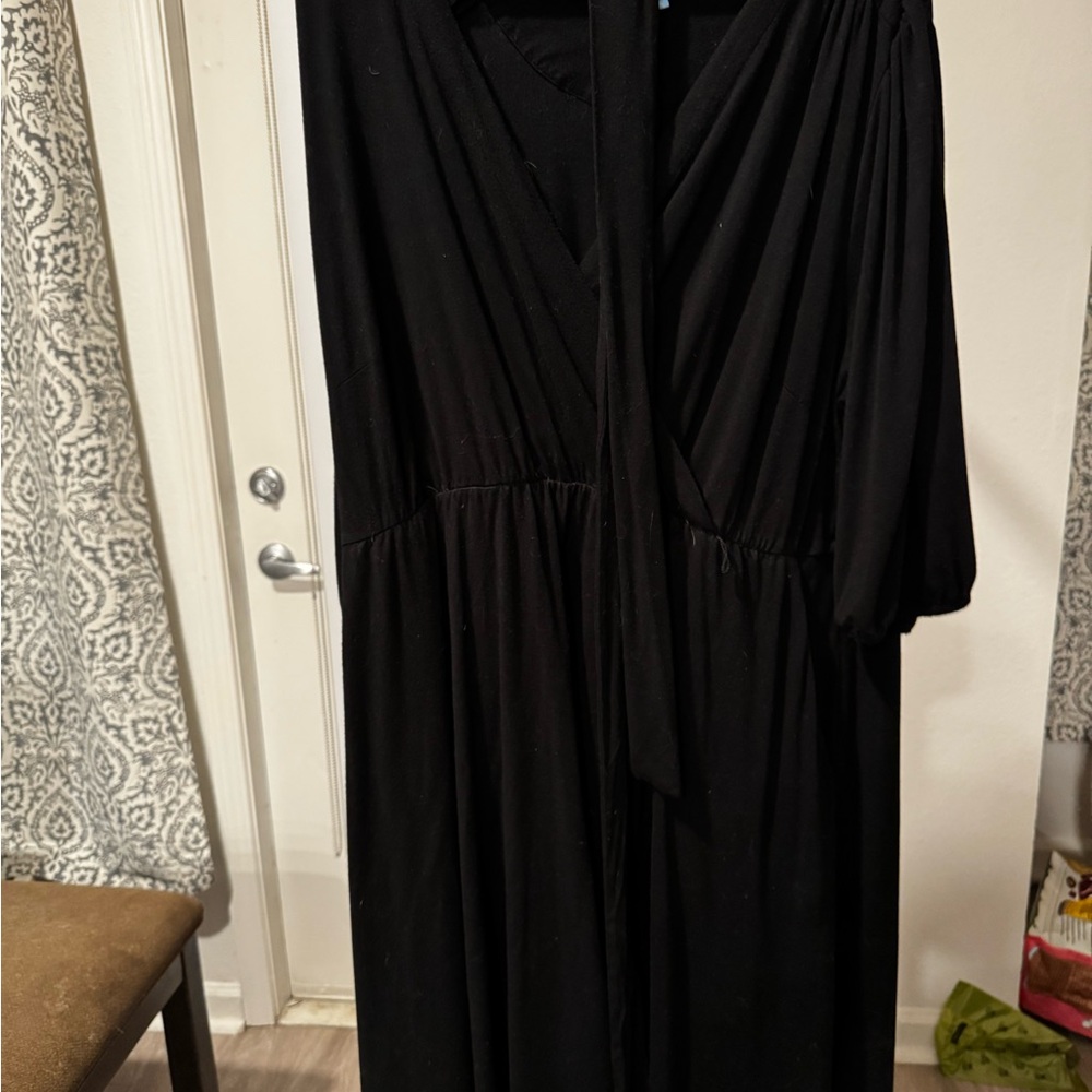 Draper James Cotten faux wrap dress with belt and pockets